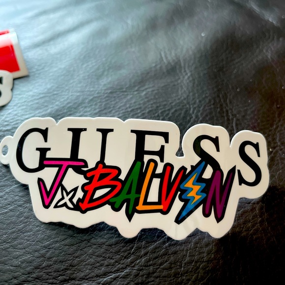 4 sets of Guess x JBalvin collaboration stickers - Picture 2 of 3